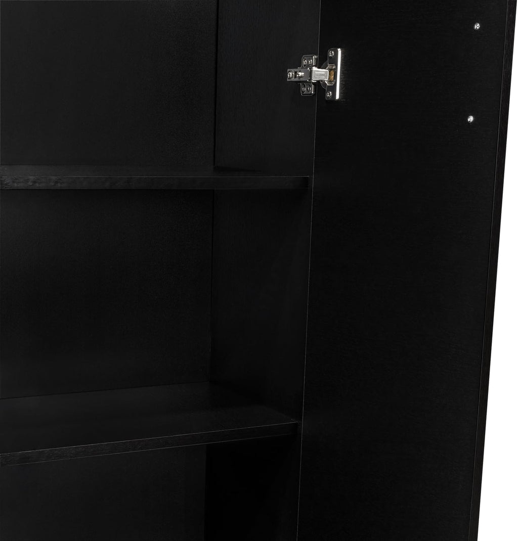 Tuhome Nepal Pantry Cabinet with Two-Door Vertical Storage, Five Spacious Interior Shelves, Easy-Access Handles, Space-Efficient Design for Organizing Groceries, Kitchenware and Everyday Essentials