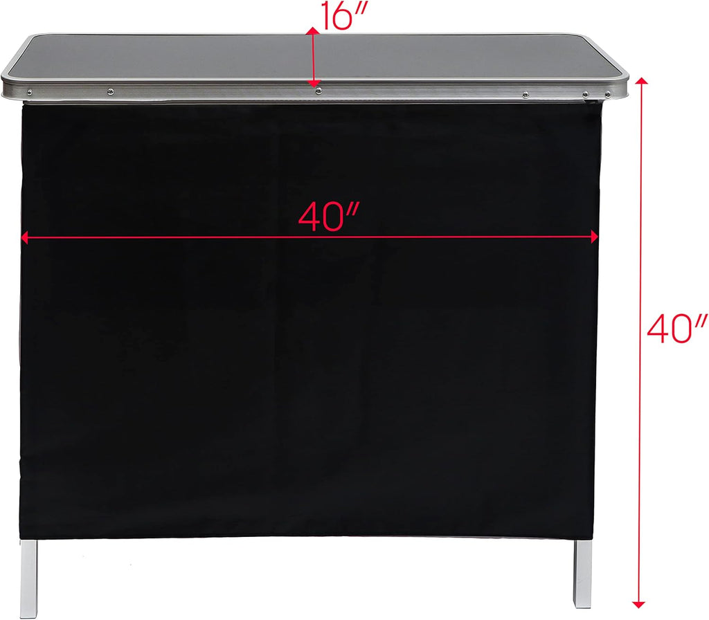 Trademark Innovations Portable Bar Table - Carrying Case Included -