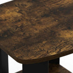 Furnifact Amber Pine Side Table with Elegant Finish, Modern Design, Durable Construction, Perfect for Accent and Living Room, Stylish Home Decor