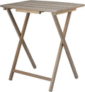 Oversized Rustic Gray Folding Tray Table, 23.5 x 18 Inch Surface