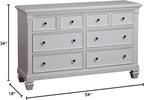 6 Drawer Dresser Pure White