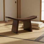 Meditation Bench Kneeling Stool Comfortable Seating Enhanced Posture Base Portable Assembly Convenient Storage Suitable for Mindfulness Practice Home Exercise Space, Natural Wood, S