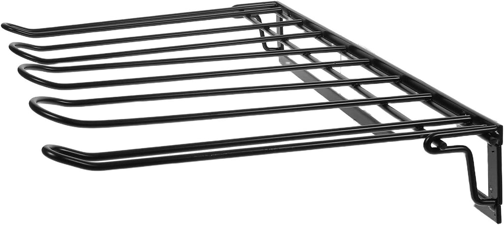 Foldable Wall Mounted Boot Rack for 2 Pairs of Tall and Cowboy Boots Space Saving with Angled Hanging Design for Indoor Closet Organization