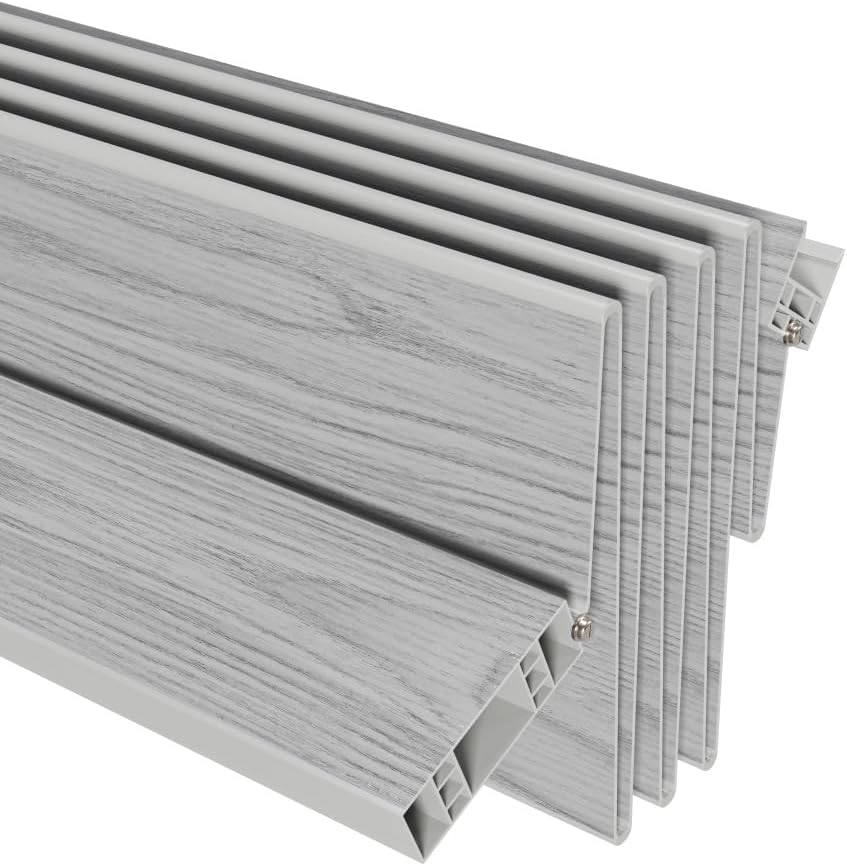 36 x 80 Inch Accordion Door - PVC Foldable Interior Folding Door with Trimmable Height, Track Hardware Kit, Magnetic Closure for Closet Bedroom Room Divider, Grey