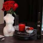 Reimagine Discovery Female Body Vase, Clean Girl Aesthetic Room Decor, Modern Home Decor Ceramic Flower Vase for Living, Bedroom & Office, Minimalist Decorative Vase Body Sculpture (Matte White)
