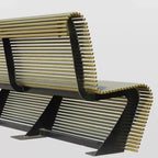 Outdoor Bench,Zinc Alloy Park Chair Home Garden Leisure Community Seat Commercial Backrest Rest Benches for Outdoors