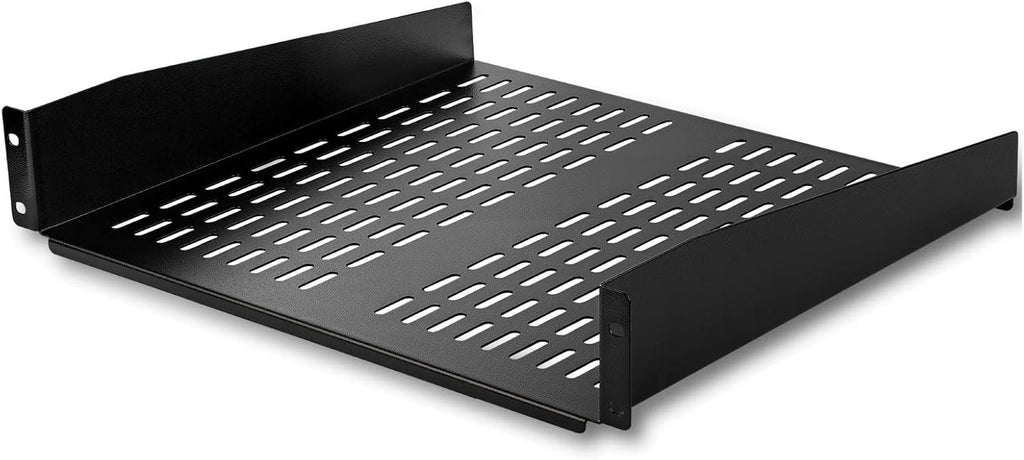 ONE_WRAP Tape ¾ x 25 Yard Double Sided Self Gripping Roll, 189645, Black & StarTech.com 2U Server Rack Shelf - Universal Vented Rack Mount Cantilever Tray for 19" Network