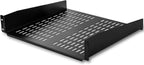 ONE_WRAP Tape ¾ x 25 Yard Double Sided Self Gripping Roll, 189645, Black & StarTech.com 2U Server Rack Shelf - Universal Vented Rack Mount Cantilever Tray for 19" Network