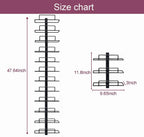 Wall Mount Wine Rack – 12 Bottles – Wine Bottle Holder for Wall