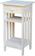 International Concepts Unfinished Mission Telephone Stand