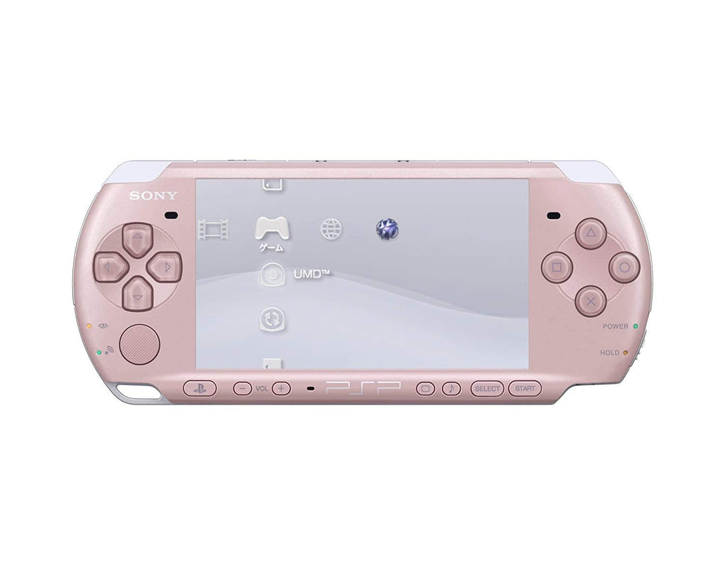 Sony PSP Slim and Lite 3000 Series Handheld Gaming Console with 2 Batteries and Memory Card (Pink) (Renewed)