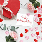 Valentines Day Acrylic Heart 120 Pcs Red and Pink Hearts Shaped Gems Crystals for Table Decoration, Valentine Hearts Vase Filler for DIY Crafts, Valentine's Day Wedding Table Scatter Decoration