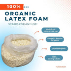 Shredded Organic Latex | Natural Foam | Bean Bag, Chair, Pillow & Cushion Filler | 5, 10, 20, 40, & 80 lb Bag | (10 lbs)