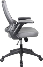 Techni Mobili Height Adjustable Arms Mid-Back Mesh Task Office Chair, 25" W x 25" D x 34" H, Gray