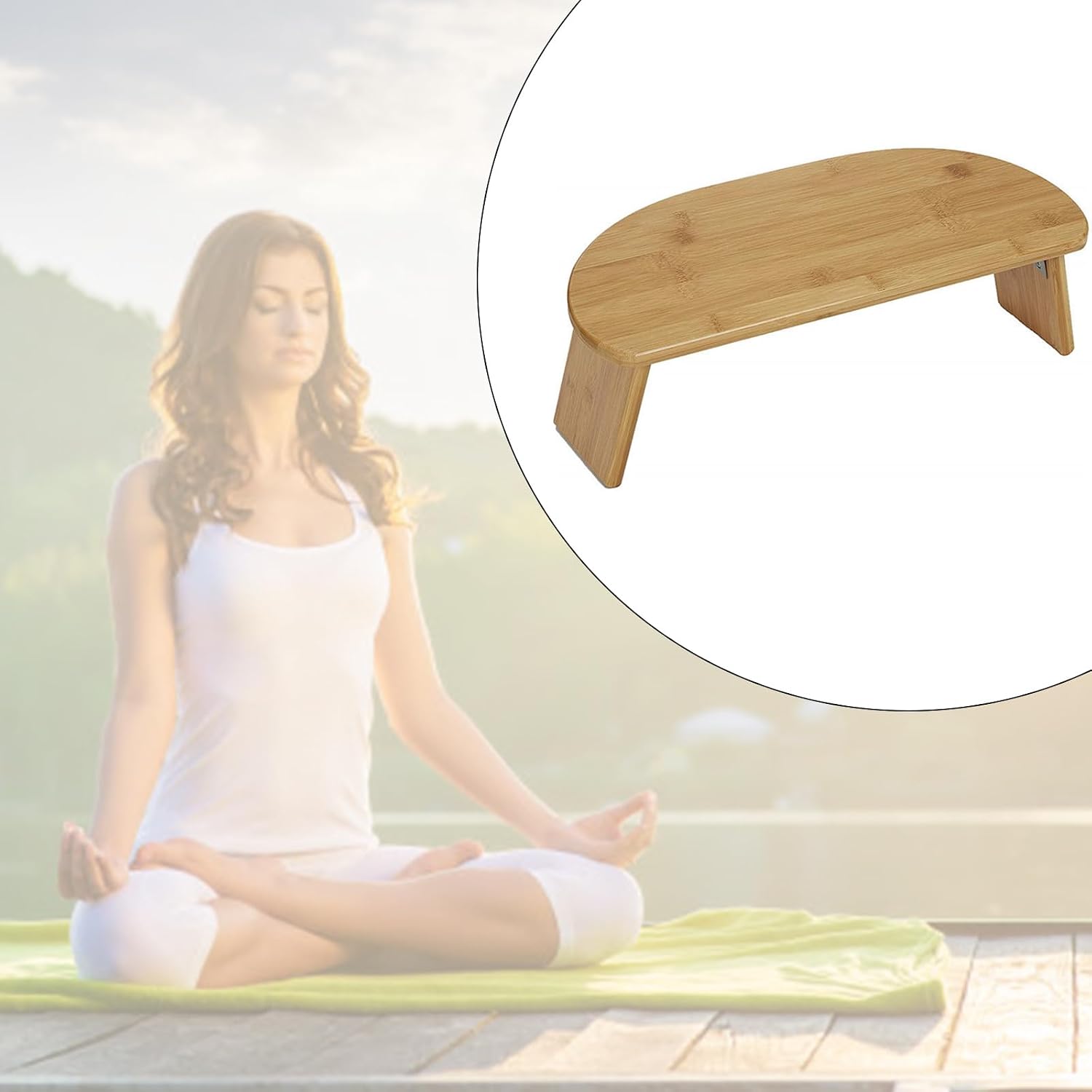 Compacts Meditations Benches Multifunctional Kneeling Wood Benches for Home or Outdoor Use