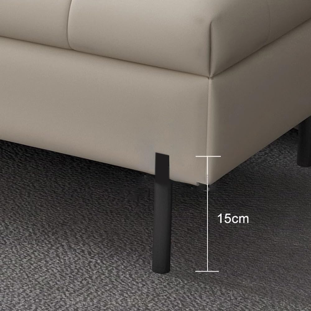 Modern Bedroom Bed Footstool Solid Wood Front Sofa Stool Storage Bedside Entryway(Beige White)