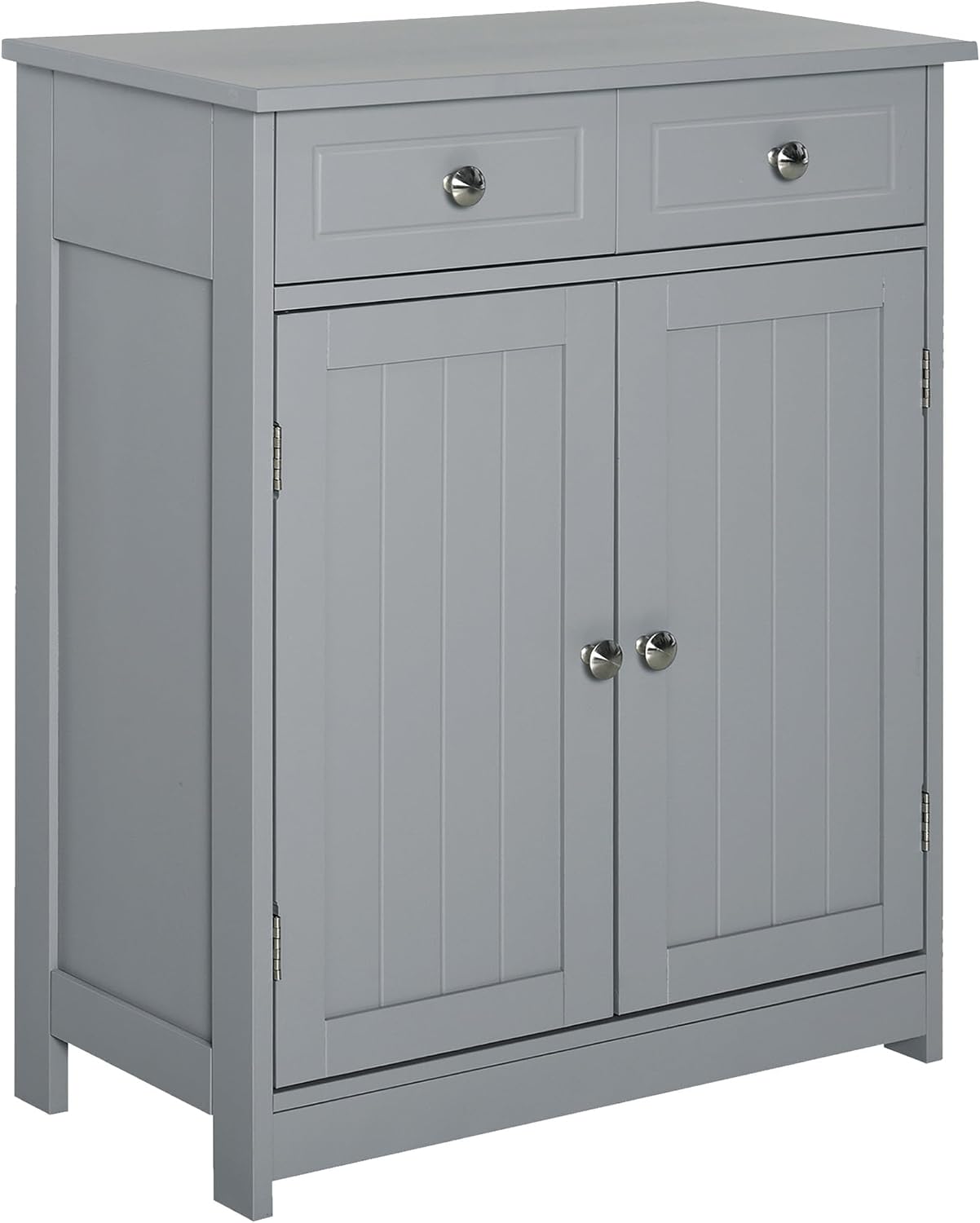 Floor Cabinet with 2 Doors, 2 Drawers and Adjustable Shelf, Freestanding Storage Cabinet for Bathroom,for Kitchen Home