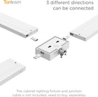 Extension Accessories Compatible with Hyperlink & Lumilink Series Under Cabinet Light with Quick-Connect (Wired Box, White, 2.52 Inch)