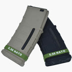 12 Pack Miaozhun 5.56 NATO Magazine Marking Bands 5.56 Magazine Caliber Identification(Army Green-White)