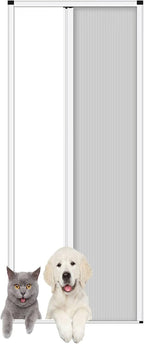 80" Tall Waterproof Retractable Folding Doors, 26-80" Wide, Aluminum & Cellular, Ideal for Hallways & Bathrooms - Space-Saving, Design