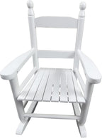 White Children's Rocking Chair - Indoor and Outdoor Rocker - Safe and Sturdy Design for Toddlers - Enhances Playtime and Relaxation