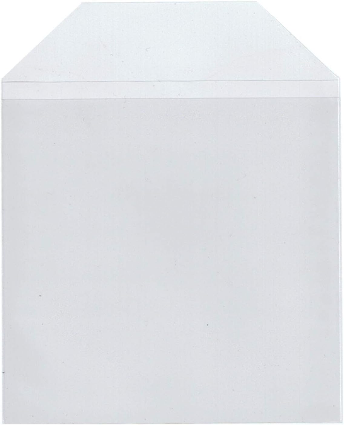 Maxtek 1,000 Pieces Clear Transparent CPP Plastic CD DVD Sleeves Envelope Holder, 100 Micron Thickness.