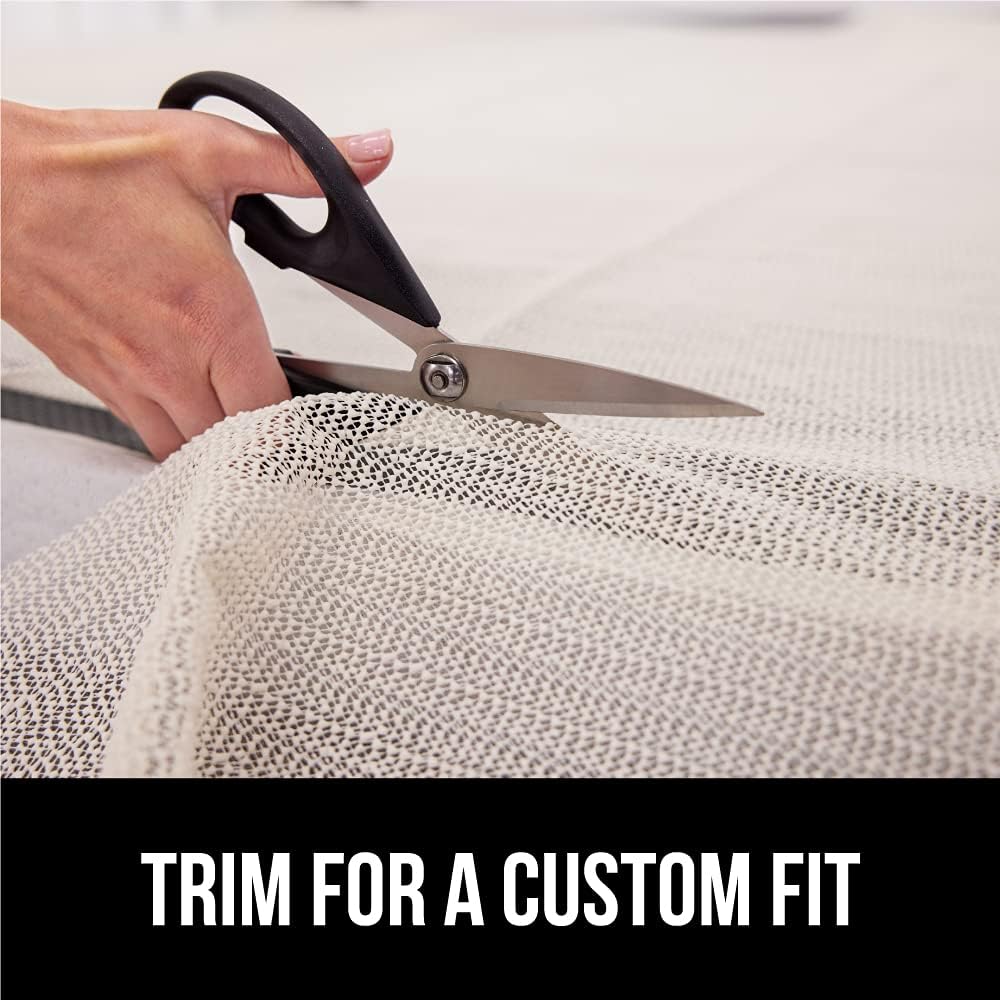 GORILLA GRIP Non Slip Mattress Gripper, Prevents Mattresses from Sliding and Holds Bed in Place, Pad Grips Beds, Sofa, Couch, Chair Cushions and Helps Keep Topper from Slipping, Easy Trim Pads, Queen