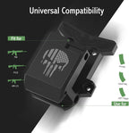 Aoanoko Gun Wall Mount, Gun Rack with Absolutely Strong and Solid PA Material& Frosting Treatment Display Storage Organization System Unique Low Profile Design Withstand 300Lbs of Tension