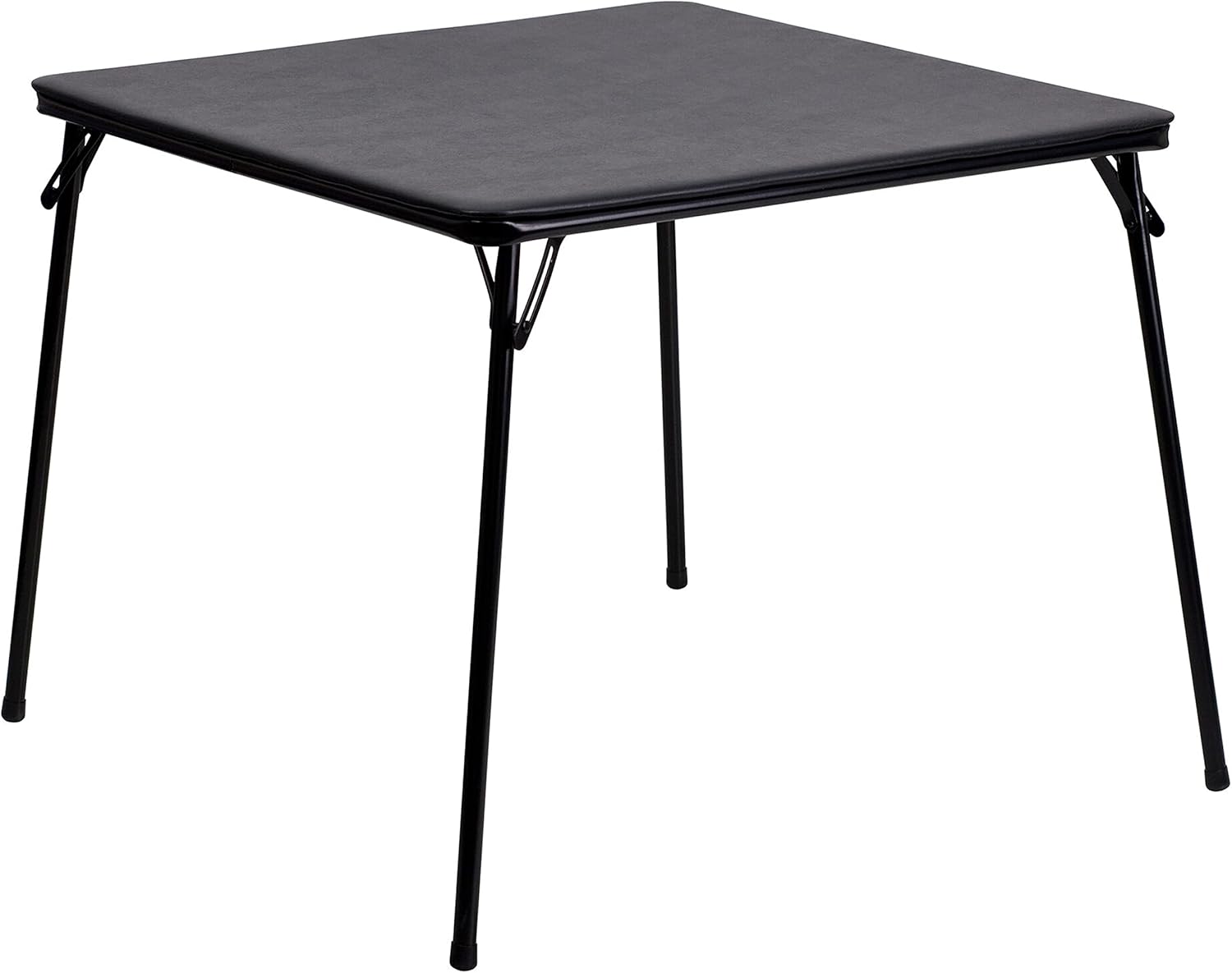 Flash Furniture Madison 5-Piece Folding Card Table and Chairs Set, Portable Event Table and Chairs Set, Black