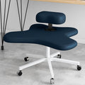 Kneeling Chair with Adjustable Height and Casters for rt in Home Office (Dark Blue)