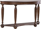 Liberty Furniture Allington Demilune Sofa Table for Living Room - Satin Sienna