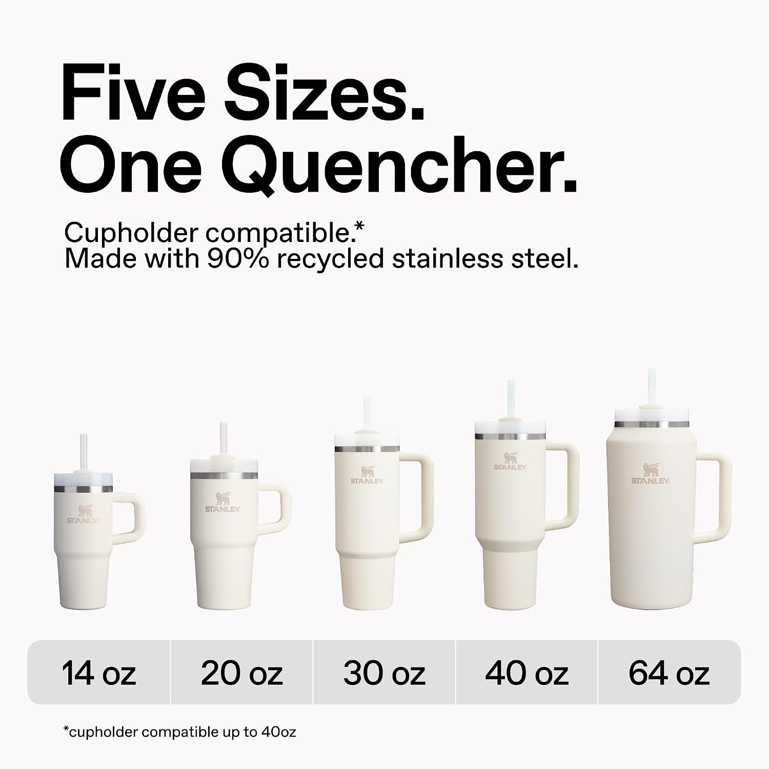 STANLEY Quencher H2.0 Tumbler with Handle and Straw 30 oz | Flowstate 3-Position Lid | Cup Holder Compatible for Travel | Insulated Stainless Steel Cup | BPA-Free | Violet Blossom