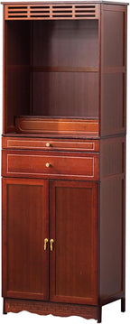 Meditation Cabinet with Drawers and Shelves, Altar Table with Large Storage Space, Elegant and Atmospheric Prayer Furniture, Suitable for Entrance, Living Room, Study Rose Color 50cm