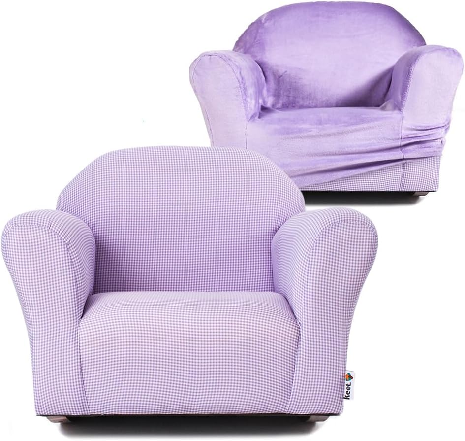 Combo Rocking Chair with Removable Cover, Ergonomic Design for Toddlers, Microsuede Upholstery, Comfortable & Sturdy Wooden Frame, Ages 2-5, Easy to Clean, Ideal for Playrooms & Bedrooms.
