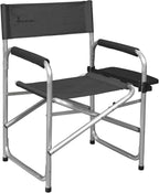 Isabella Directors Chair - Dark Grey with side table