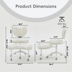 Meditation Chair with Wheels, Ergonomic Criss Cross Chair, Adjustable ADHD Floor Sitting Chair, Swivel Cross Legged Office Chair with High Back, Kneeling Posture Chair, Comfortable Fabric（Beige）