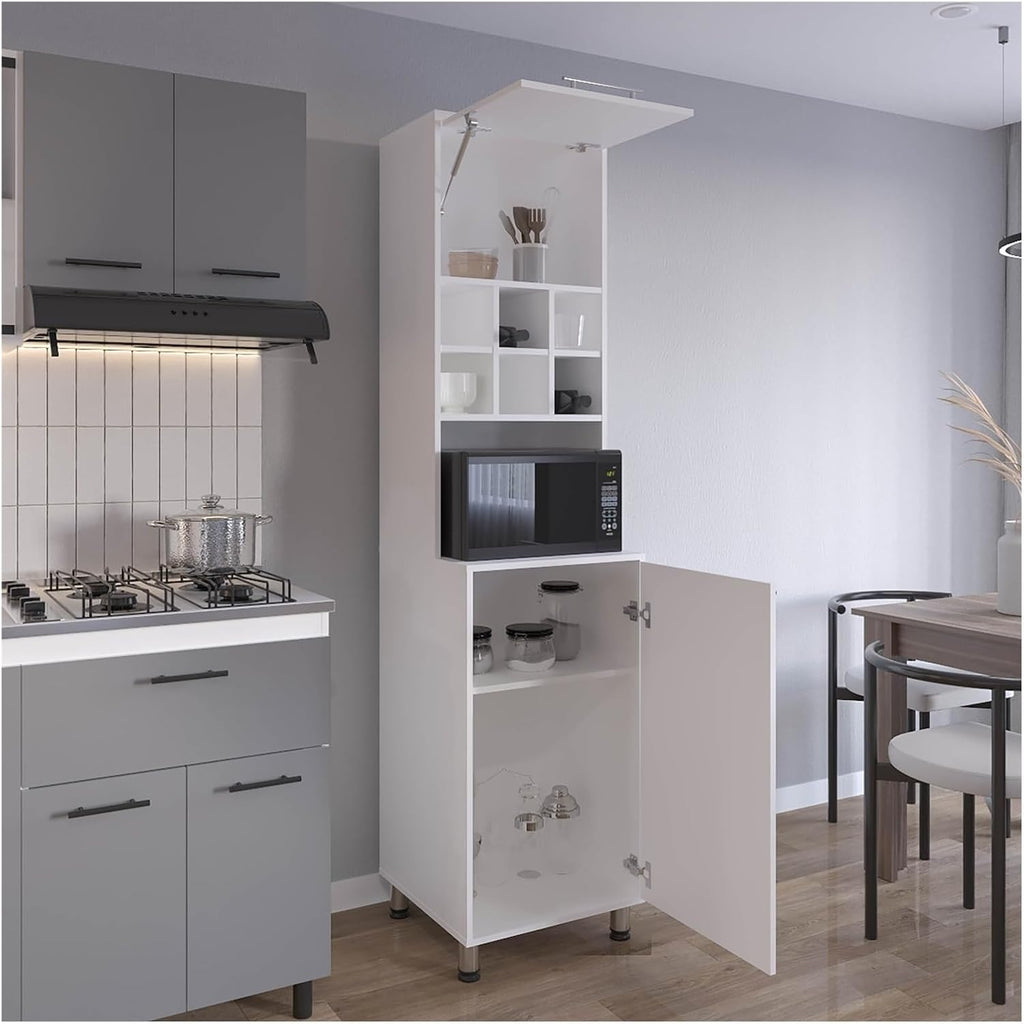 Kitchen Pantry, 2 Doors, 4 Legs, 8 Shelves ﻿