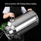 Milk Can Thickened 304 Stainless Steel Wine Pail Bucket Heavy Duty Liquid Storage Barrel Transport Cans Tote Jug with Sealed Lid(12.68Gal/48L)