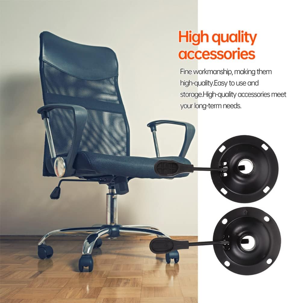 Chair Swivel Tilt Control Mechanism Heavy Duty Round Base Plate for Office Chairs Art Design for Enhanced Comfort and Durability