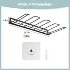 3 Pcs Boot Rack, Wall Mounted Boot Organizer for Closet, Iron Boots Hangers with Adhesive Hooks, Expansion Screws, Space-Saving Shoe Organizer for Entryway, Garage, Indoor Outdoor