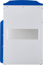 Sky Blue and White Twin,Twin Boat Shaped Bunk Bed