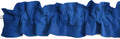 Zen Creative Designs Faux Dupioni Silk Sleeve Topper Window Valance Top Bottom Ruffle Home Décor Bedroom Nursery Kitchen Window (58" Wide x 5" Tall, Royal Blue)