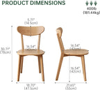 31"-47" Extendable Dining Table Chairs and bench Set for 4, Solid Wood Folding Kitchen Table with Oak Wood Legs, Space-Saving Dinner Tables for Living Room, Kitchen(Original, 1table+2chairs+1bench)