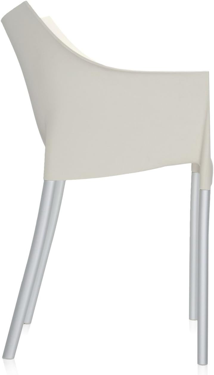Kartell Dr. NO Chair by Philippe Starck, Pack of 2, Matte Wax White