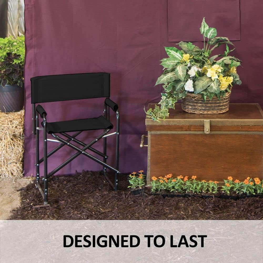 Dura-Tech Folding Director's Chair | Comfortable & Portable | Lightweight & Compact | Designed to Last | Ideal for Awards | 250lb Weight Limit