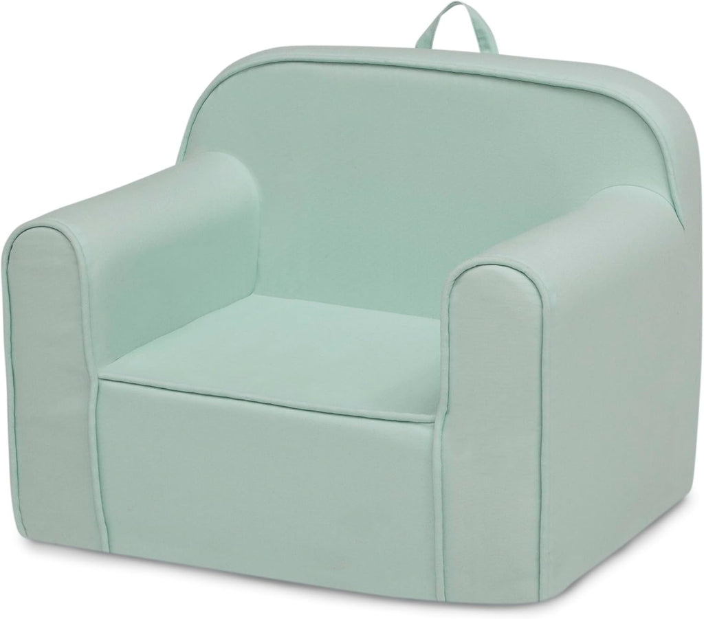 Delta Children Cozee Chair -Foam Kids Chair for Ages 18 Months and Up, Sage