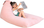 Jorbest Stuffed Animals Storage Bean Bag Chair for Kids and Adults, Luxury Velvet Stuffed Animals Bean Bag Storage, Cover Only(Sweet Pink 200 L/52 Gal)