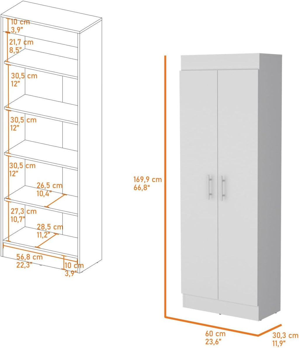 Maximized Kitchen Storage: Dawson Pantry Cabinet with 5-Shelf Design