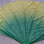 Fishbone Fan 85cm Soft Big Dance Fan Chiffon Foldable Fishbone Flowy Dancer Props Bellydance(Color 1,2PCS)