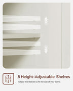 1pcs Modern Buffet Cabinet with Storage Sideboard Cabinet Wood cabinets for Kitchen,Living Room,Hallway Antique White